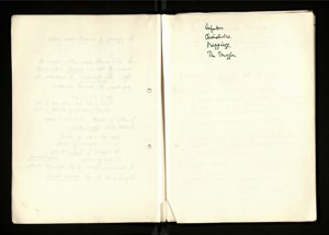 Notes and Drafts Spring 1974 (12) (US121/B/2/1/36) (click to see full size)