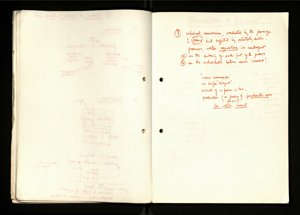 Notes and Drafts Spring 1974 (21) (US121/B/2/1/36) (click to see full size)