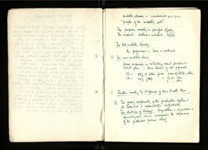 Notes and Drafts Spring 1974 (3) (US121/B/2/1/36) (click to see full size)