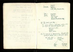Notes and Drafts Spring 1974 (4) (US121/B/2/1/36) (click to see full size)
