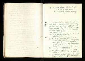 Notes and Drafts Spring 1974 (43) (US121/B/2/1/36) (click to see full size)