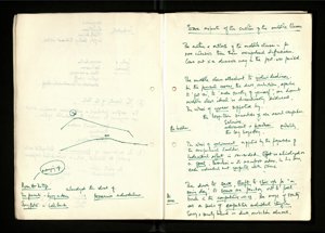 Notes and Drafts Spring 1974 (5) (US121/B/2/1/36) (click to see full size)