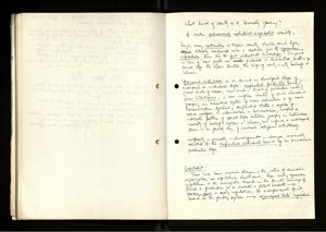 Notes and Drafts Spring 1974 (74) (US121/B/2/1/36) (click to see full size)