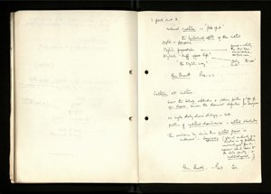 Notes and Drafts Spring 1974 (80) (US121/B/2/1/36) (click to see full size)