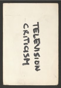 Generic Approach to T.V. (23)(US121/B/2/3/1) (click to see full size)