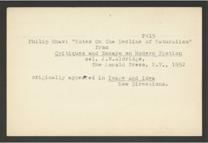James Realism Style and the Novel (33) (US121/B/2/3/1) (click to see full size)