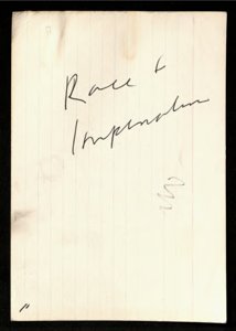 Race and Imperialism folder