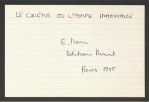 Reference Cards on Film and TV (9) (US121/B/2/3/1) (click to see full size)