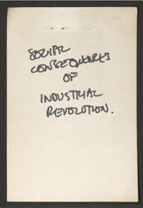 Social Consequences of Industrial Revolution folder